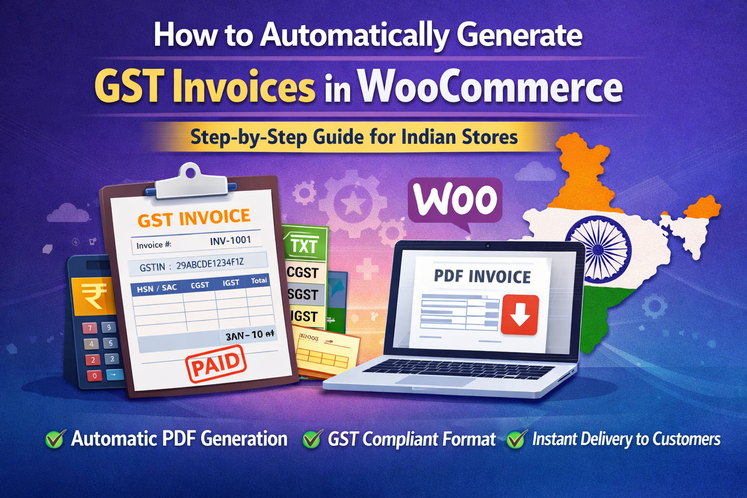 Automatically Generate GST Invoices in WooCommerce